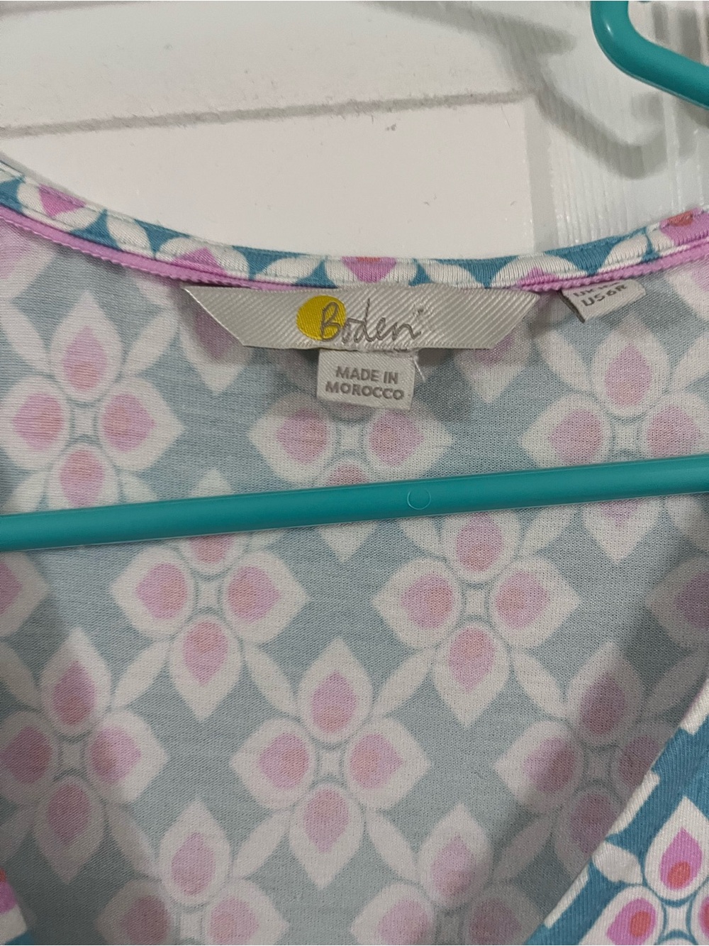 Boden Blue and Pink Floral-Patterned Dress - Picture 2 of 8